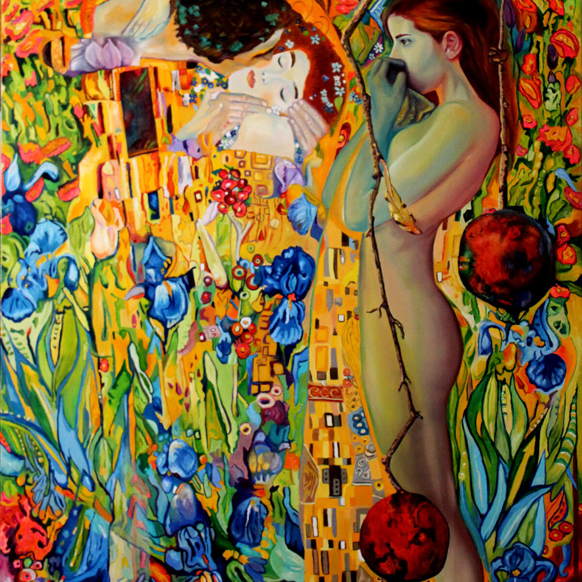 Twisted-Kiss-60x48-oil-on-Canvas